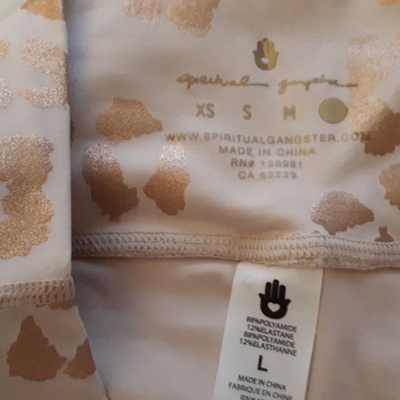 Spiritual Gangster Lux Cheetah Leggings L NWT - Picture 3 of 7